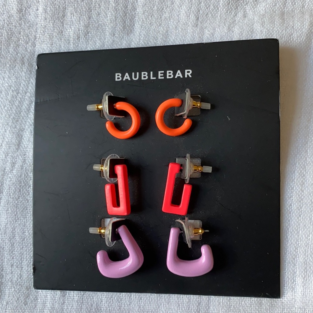 BaubleBar Earring Trio Neon Set